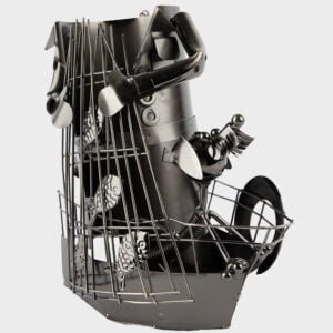 Metal Wine Holder - Fisherman