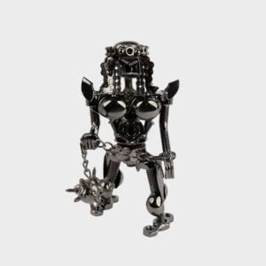 Metal Bot Alien Figurine - Small