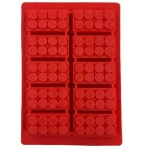 Silicone Brick Ice Tray - Red
