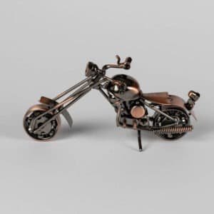 Metal Motorbike Bronze Small