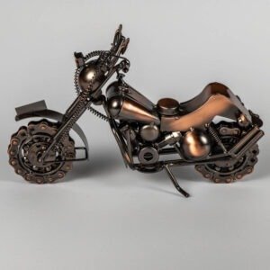 Metal Motorbike Bronze - Extra Large