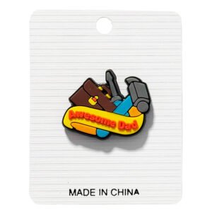 Awesome Dad Tool Kit Silicone Pin Badge PinPopClub